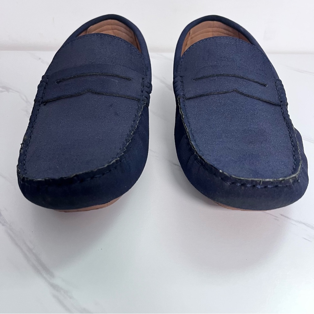 Tommy Hilfiger Navy Blue Suede Moccasin Loafer Size 11 - Picture 3 of 9